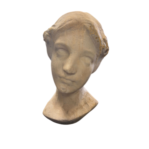 BLANC MARICLO'- Busto in resina L 20 x P 24 x H 35 cm.