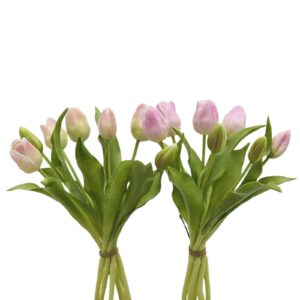 EDG - Set 2 Bouquet di Tulipani Real Touch x7 ass. rosa/rosa antico