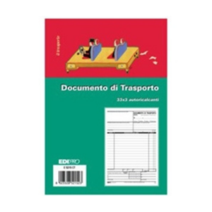 EDIPRO - Blocco DDT 33 moduli triplice copia in A5
