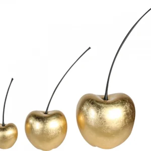 GILDE - Oggetto Decorativo Dorato - Ciliegia - Oro