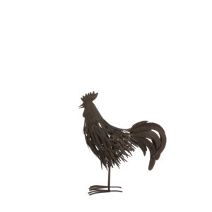 MICA - DECORAZIONE GALLO COLOR RUGGINE